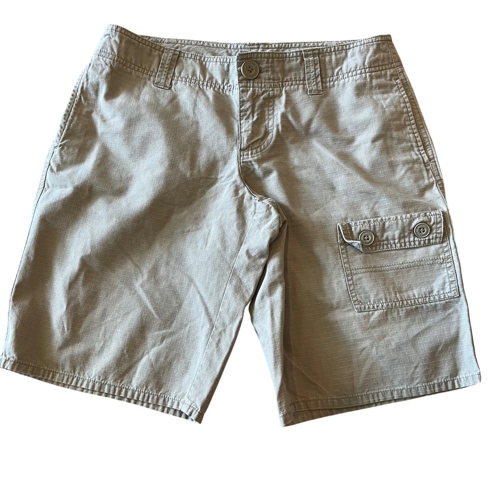 The North Face Womens Tan Ripstop Cargo Shorts Size 4 Hiking Outdoor Khaki